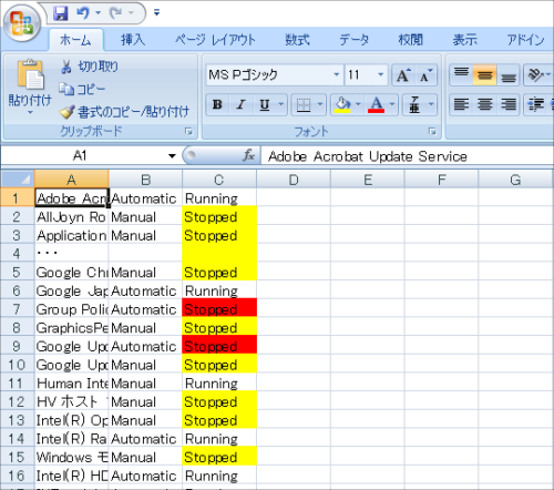 Powershell excel ширина столбца